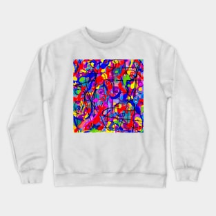 Putting The Pieces Together or THE TRUTH ALWAYS COMES OUT Abstract Crewneck Sweatshirt